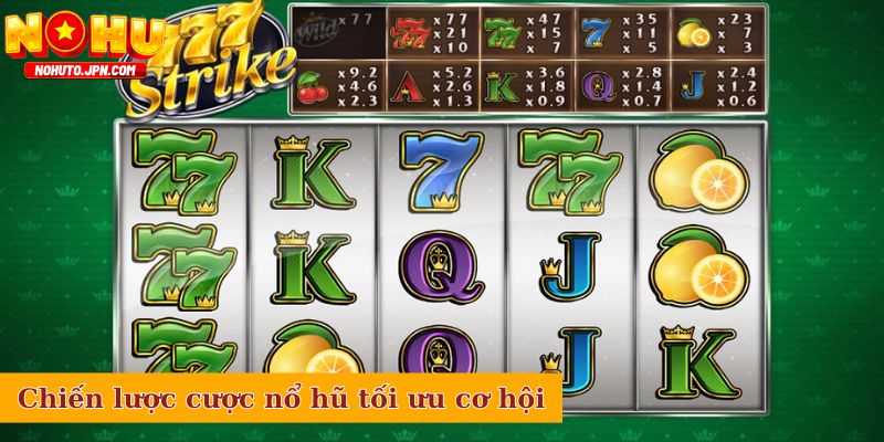 Chiến lược cược nổ hũ tối ưu cơ hội