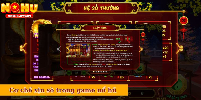 Cơ chế xịn sò trong game nổ hũ Xin Xăm