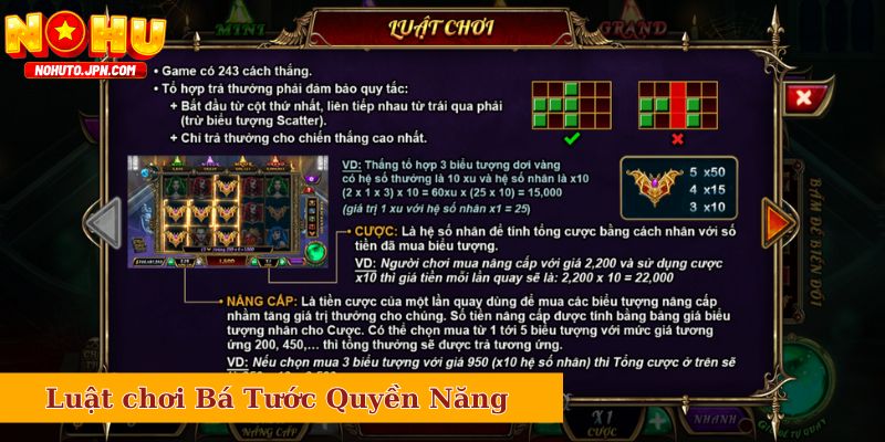 Cập nhật luật chơi Bá Tước Quyền Năng