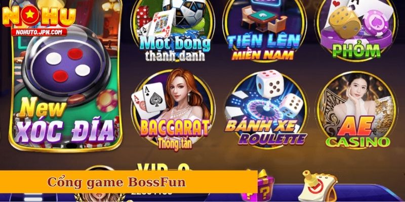 Cổng game BossFun với những trải nghiệm giải trí đỉnh cao