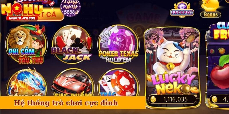 Hệ thống trò chơi cực đỉnh mà bạn có thể tham gia tại cổng game Bossfun