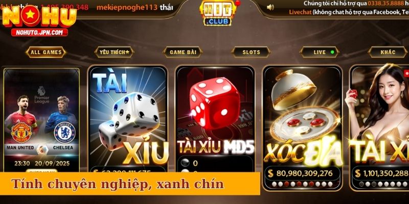 Nền tảng luôn đảm bảo tính chuyên nghiệp, xanh chín