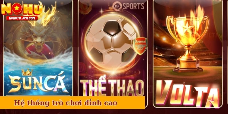 Hệ thống trò chơi đỉnh cao, cực kỳ hấp dẫn tại Nhatvip