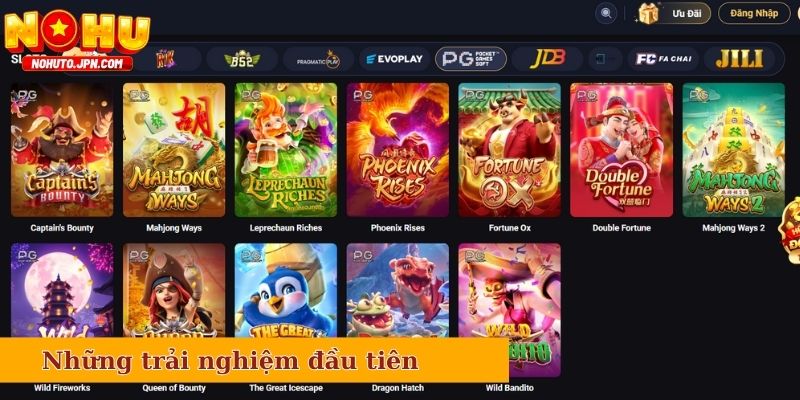 Những trải nghiệm đầu tiên tại cổng game Vin777