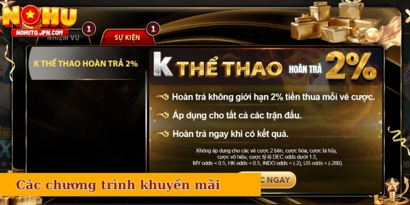 Các chương trình khuyến mãi cũng như giftcode tại Yo88