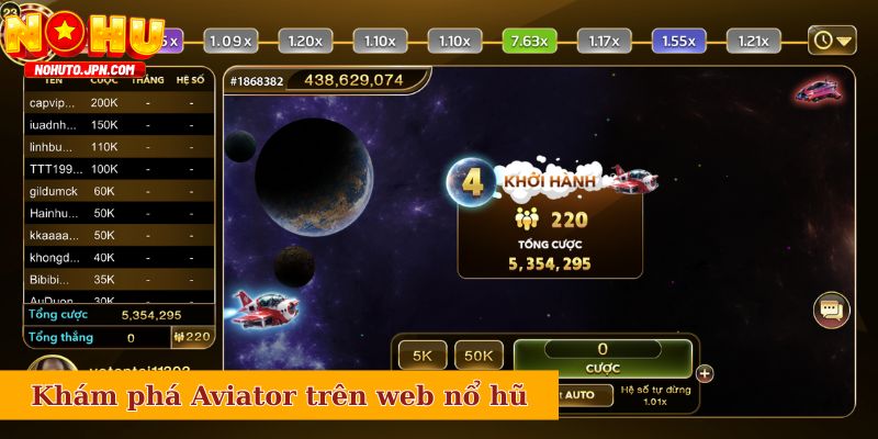 Giải mã sức hút của Aviator trên web nổ hũ