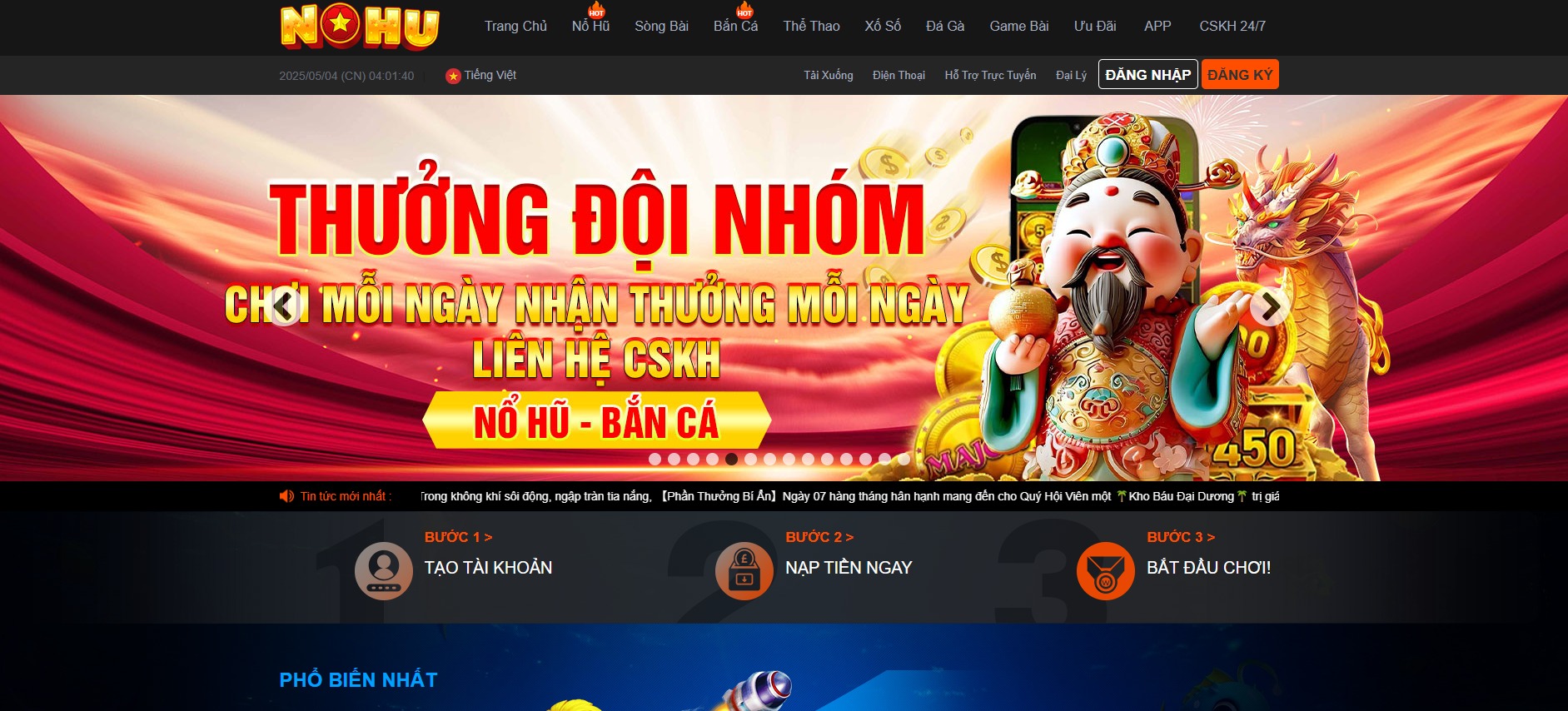 NOHU90 – Cổng Game Nổ Hũ Uy Tín Nhất Năm 2025