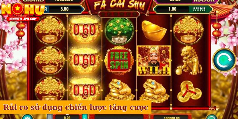 Rủi ro sử dụng chiến thuật tăng dần cược