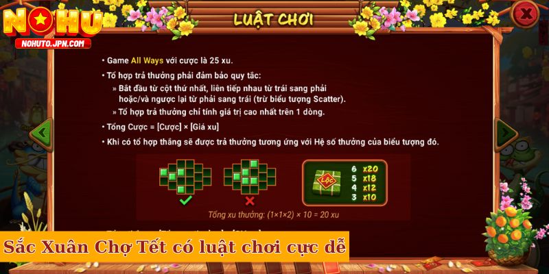 Sắc Xuân Chợ Tết có luật chơi cực dễ