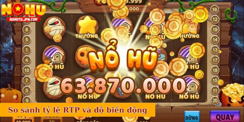 So sánh tỷ lệ RTP và độ biến động