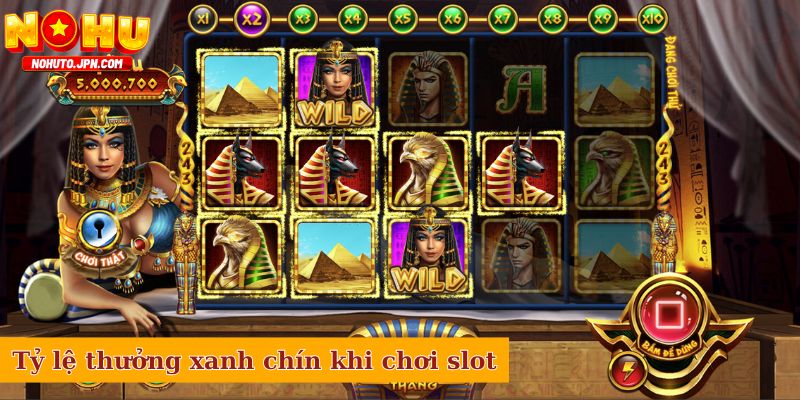 Tỷ lệ thưởng xanh chín khi chơi slot game